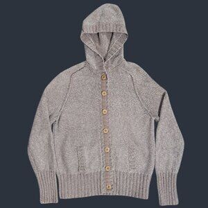 GAP 1969 Limited Edition Girls Hooded Cardigan Size XL Knit Sweater Button Up